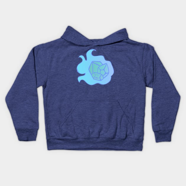 D20 Fire (Ice Edition) Kids Hoodie by HaloSenpai